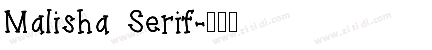Malisha Serif字体转换